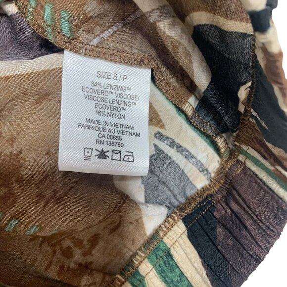 -Puffy-Sleeve cropped Blouse with Scoop Neckline sz small REITMAN - Picture 15 of 15